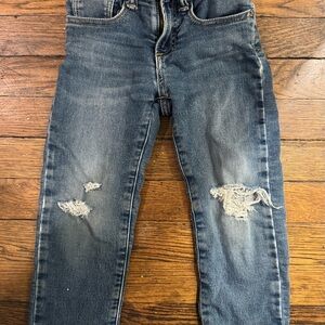 GAP Kids Straight Leg Lined Jeans Size 4T Distressed